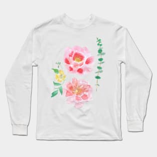 Peony flower Long Sleeve T-Shirt